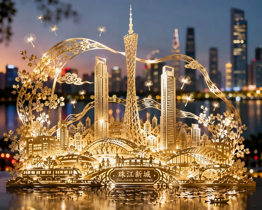 Guangzhou Paper-Cut City Poster