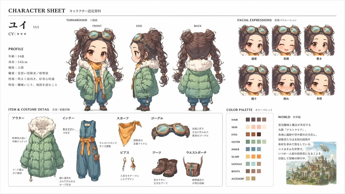 Official Character Sheet (JP)